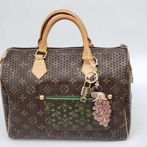 Authentic Louis Vuitton Lock & Key with unbranded Bagcharm, Keycharm 120525